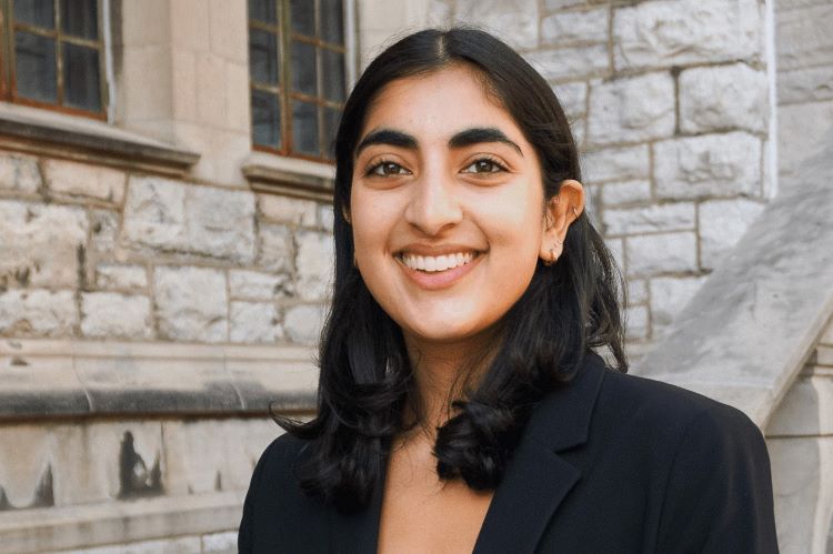 Orissa Ghai is this year's recipient of the Lord Bagri Scholarship