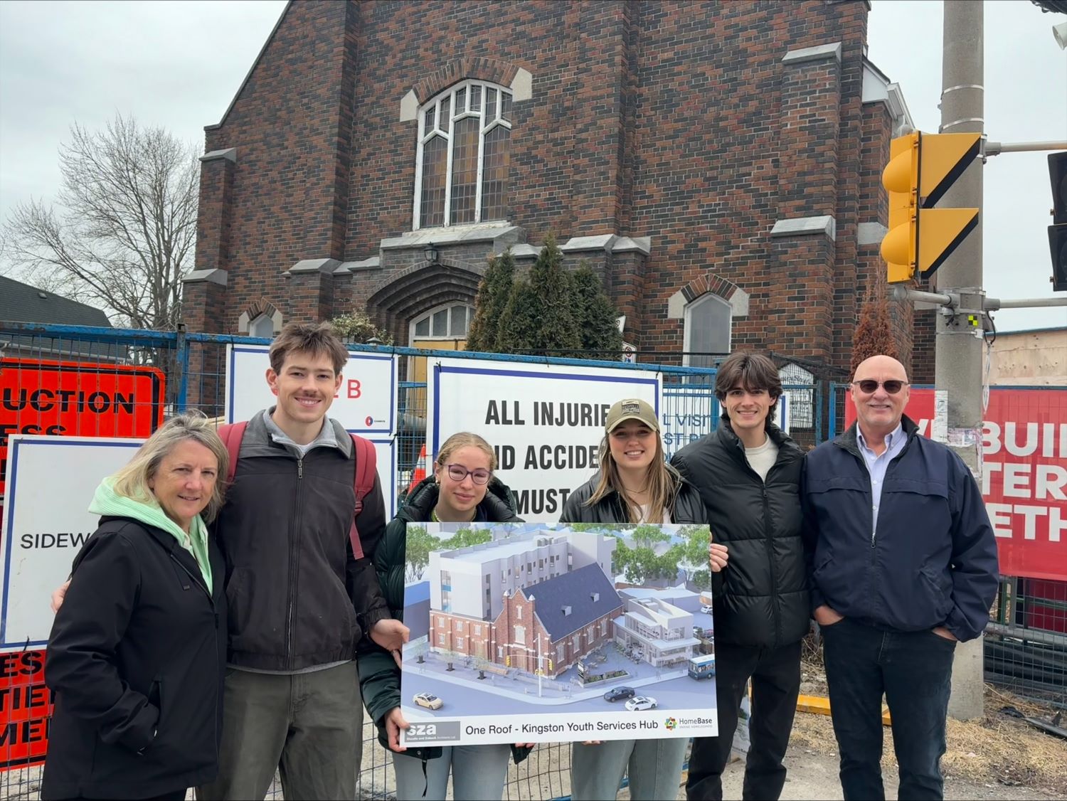 students present donation to charity