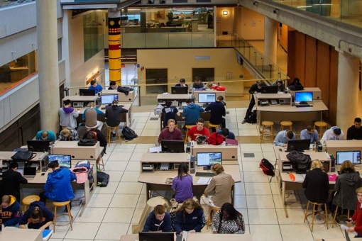 students working in the ILC
