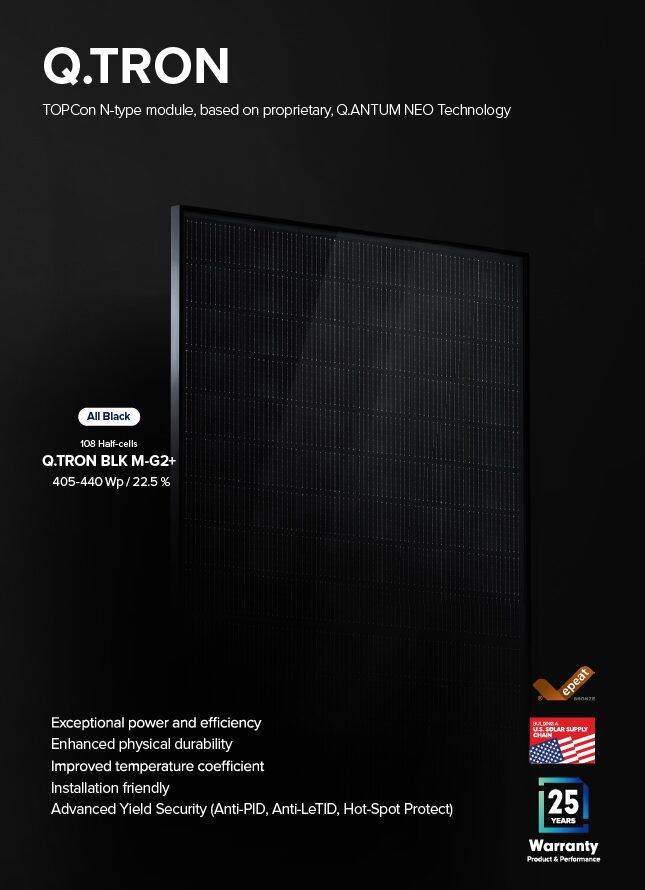 QCells,qcells solar panels,QTRON Solar panels