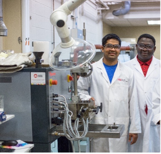 researchers in the lab