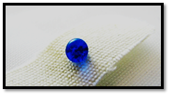 Water droplets on “smart” carbon dioxide switchable linen